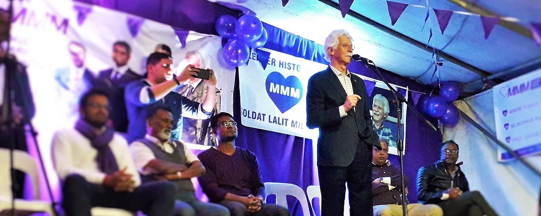 Electoral Campaign in Mauritius 2019 with former PM Béranger